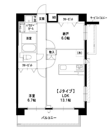 桜テラスの物件間取画像